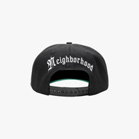 Neighborhood Snap Back Hat // BLACK